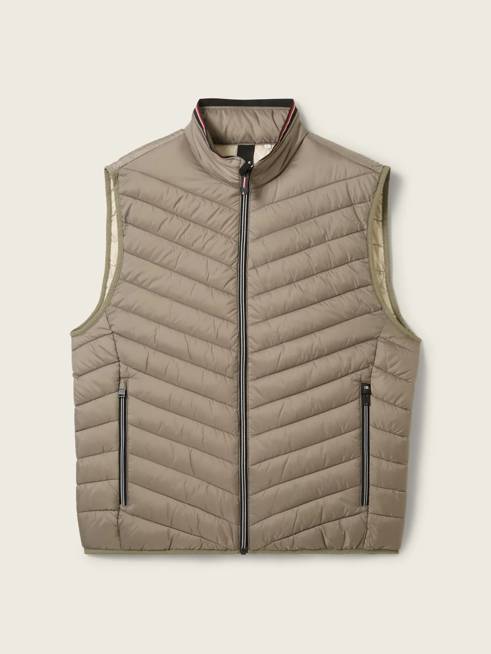 Tom Tailor Light Weight Smoked Olive Vest