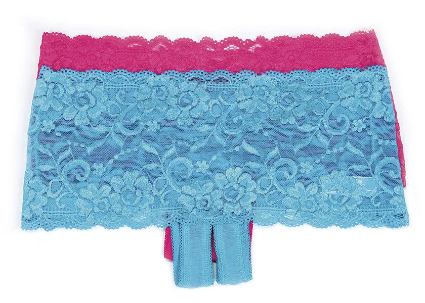 Tori Lace Crotchless Panty