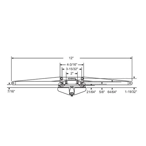 Truth Hardware 12" Single Pull Awning Operator