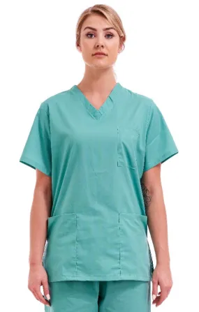 Unisex Medical Hospital Scrub Top | XS to 3XL |  Mint Green