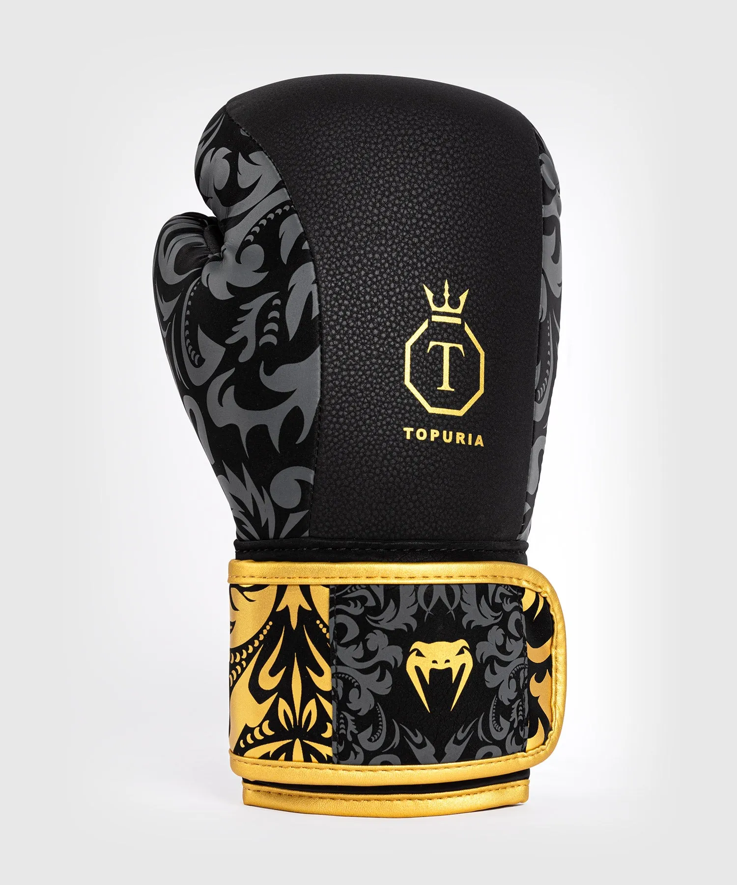 Venum x Ilia Topuria Unmatched Boxing Gloves - Black/Gold