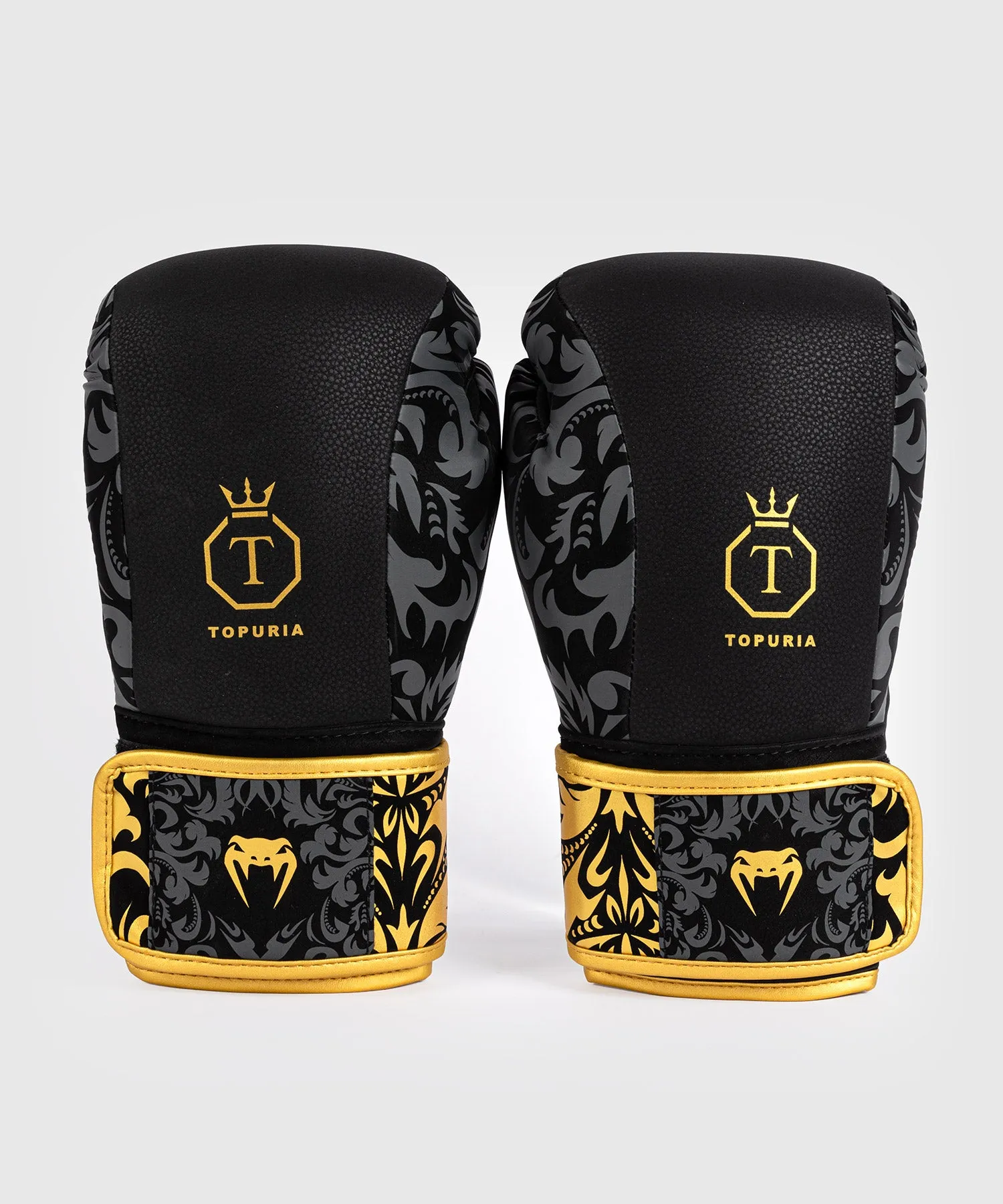 Venum x Ilia Topuria Unmatched Boxing Gloves - Black/Gold