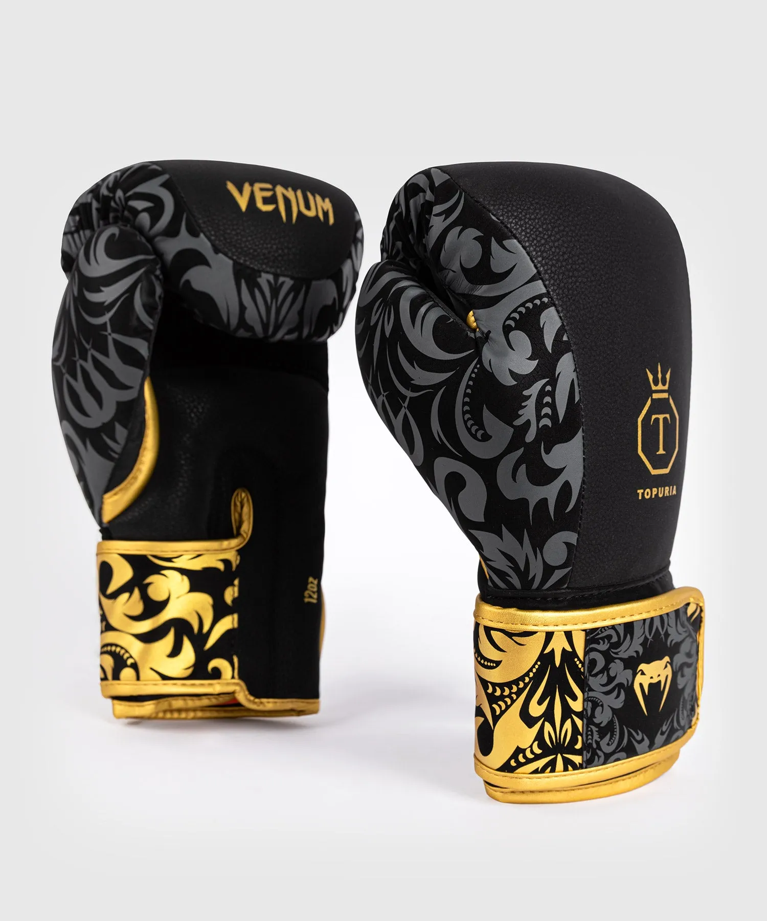 Venum x Ilia Topuria Unmatched Boxing Gloves - Black/Gold