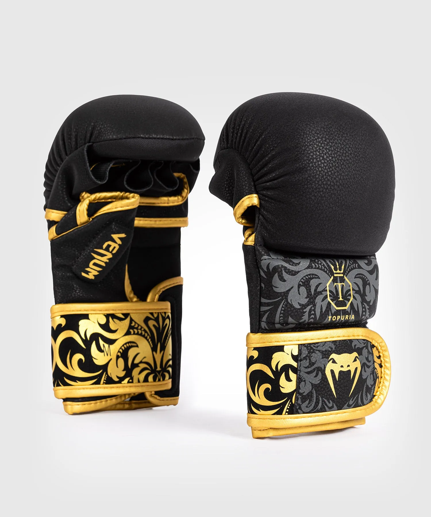 Venum x Ilia Topuria Unmatched MMA Sparring Gloves - Black/Gold