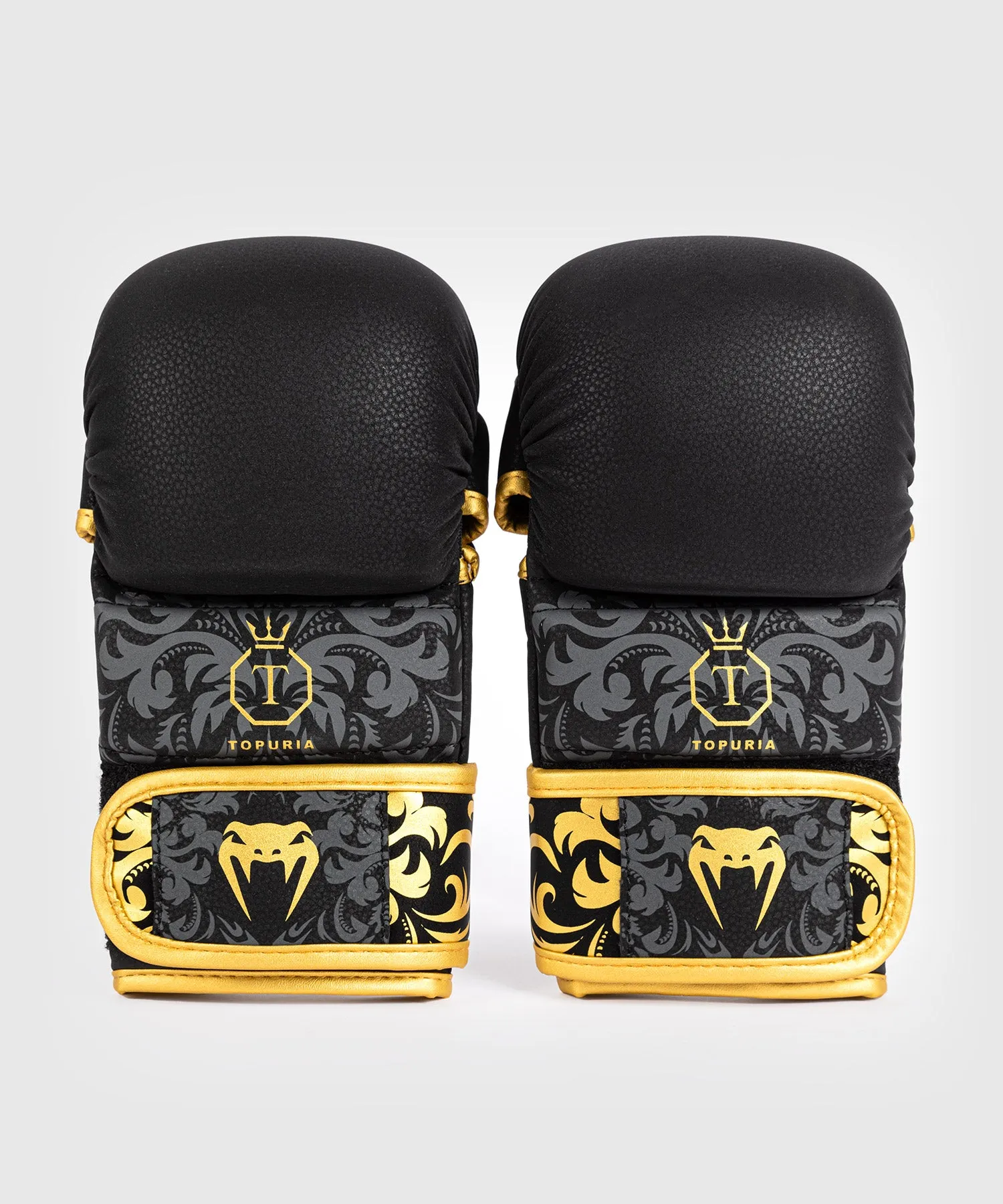 Venum x Ilia Topuria Unmatched MMA Sparring Gloves - Black/Gold