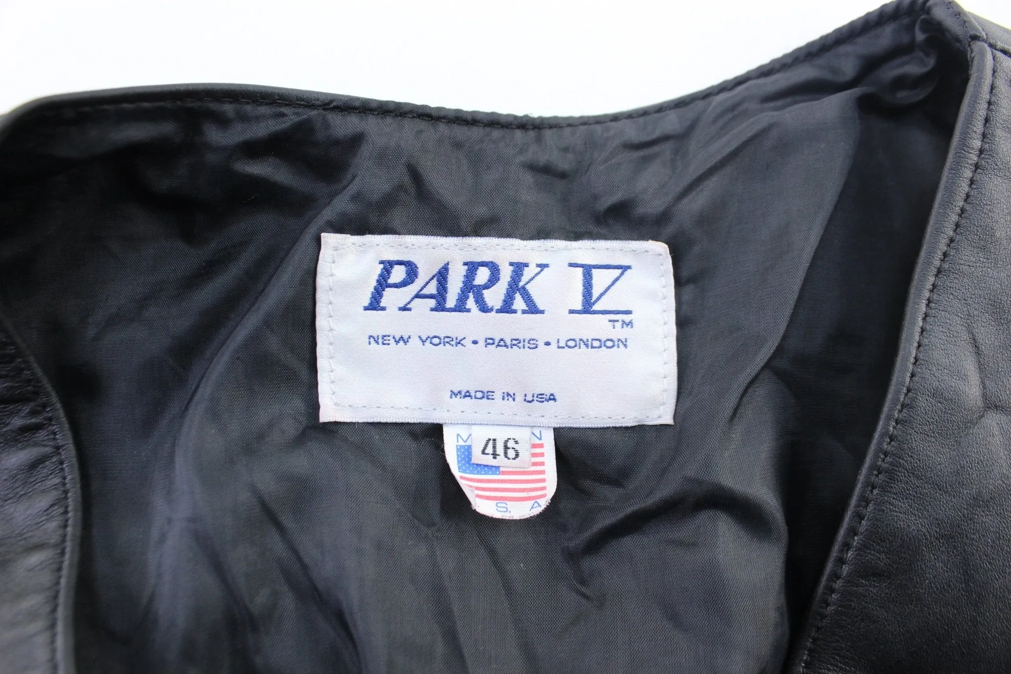 Vintage Park IZ Black Leather Vest