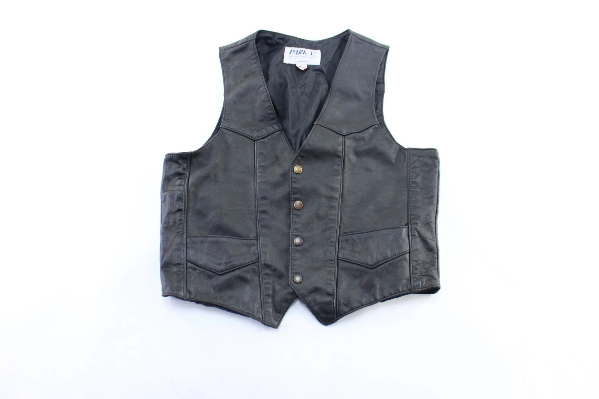 Vintage Park IZ Black Leather Vest