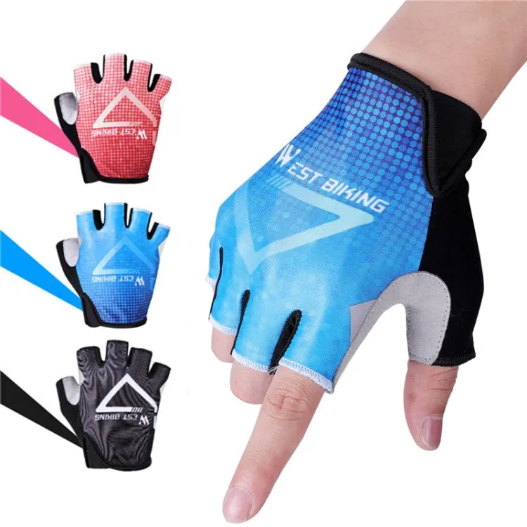 WEST BIKING YP0211215 Riding Gloves Summer Half Finger Breathable Outdoor Cycling Gloves, Size: XXL(Black)