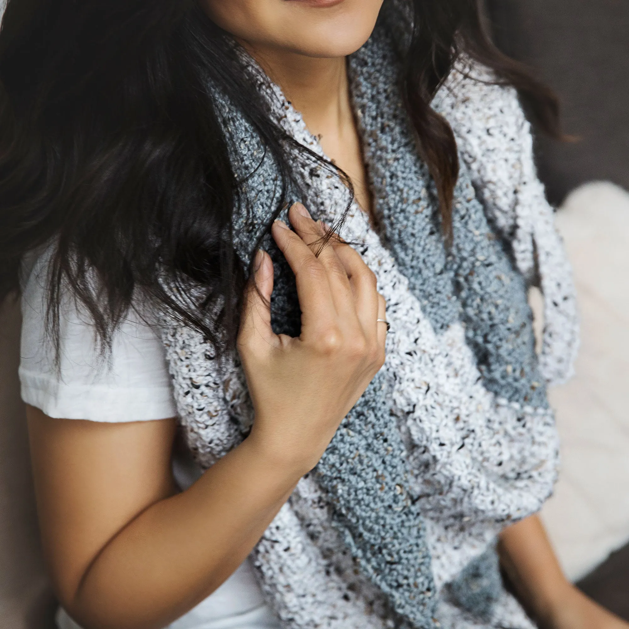 Winter Shawlette Knitting Pattern