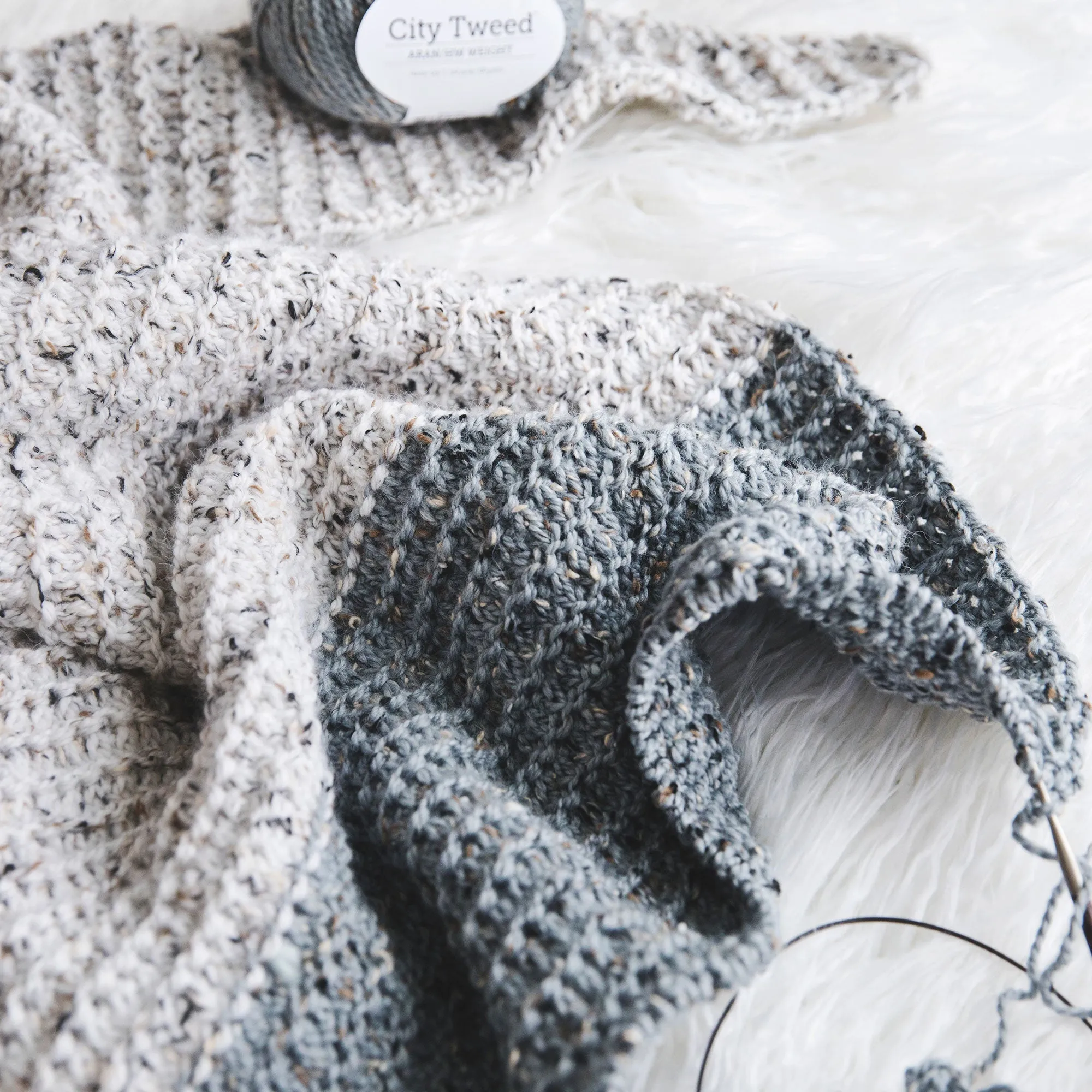 Winter Shawlette Knitting Pattern