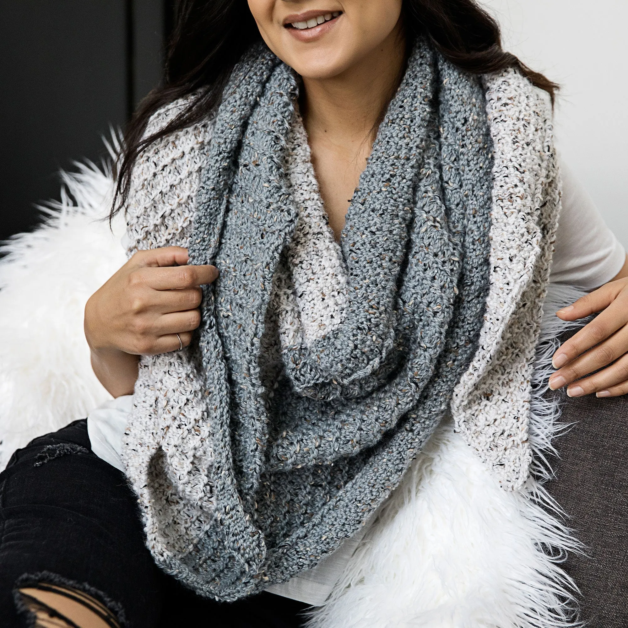 Winter Shawlette Knitting Pattern