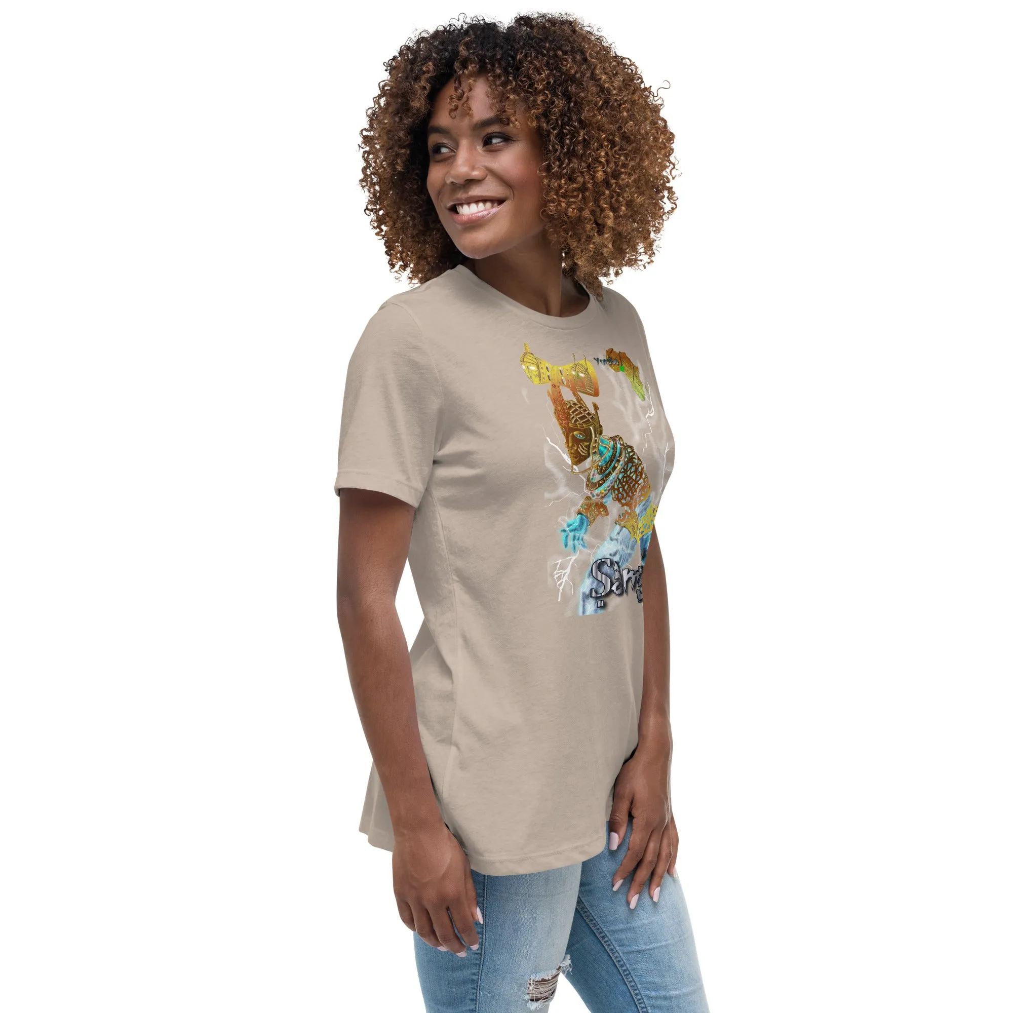 Women's Afrikkan Pantheon (African Gods) Ṣàngó graphic t-shirt (Shango)