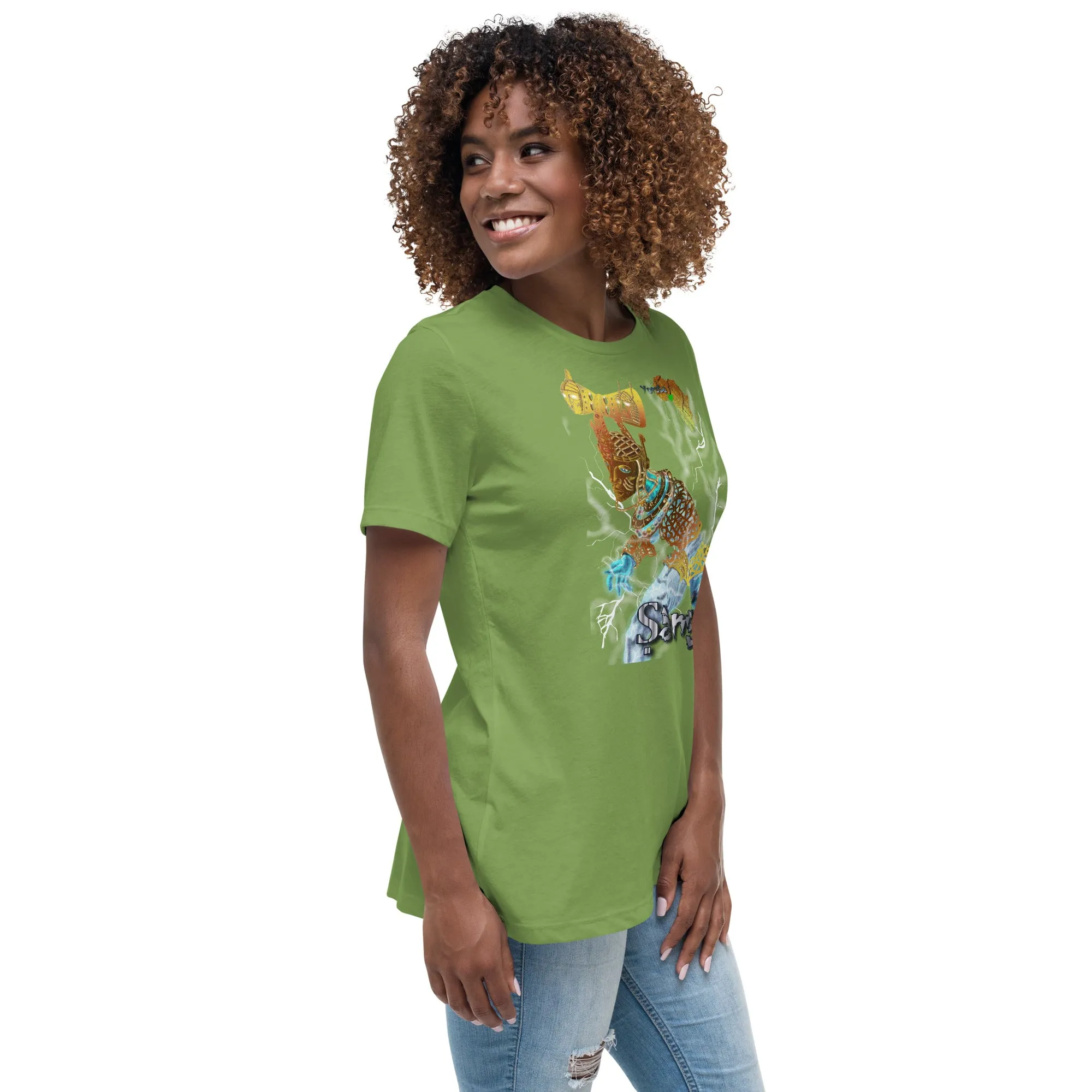 Women's Afrikkan Pantheon (African Gods) Ṣàngó graphic t-shirt (Shango)