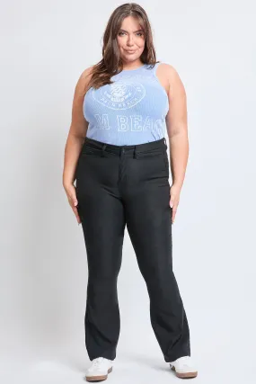 Women´s Plus Size Hyperstretch Flare Pants, Black