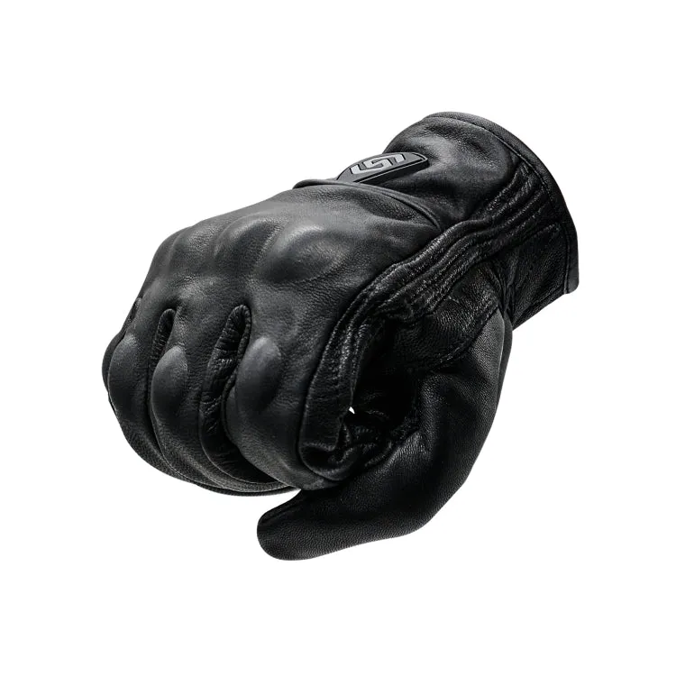 WUPP CS-1047A Motorcycle Racing Cycling Windproof Leather Full Finger Gloves, Size:L(Black)