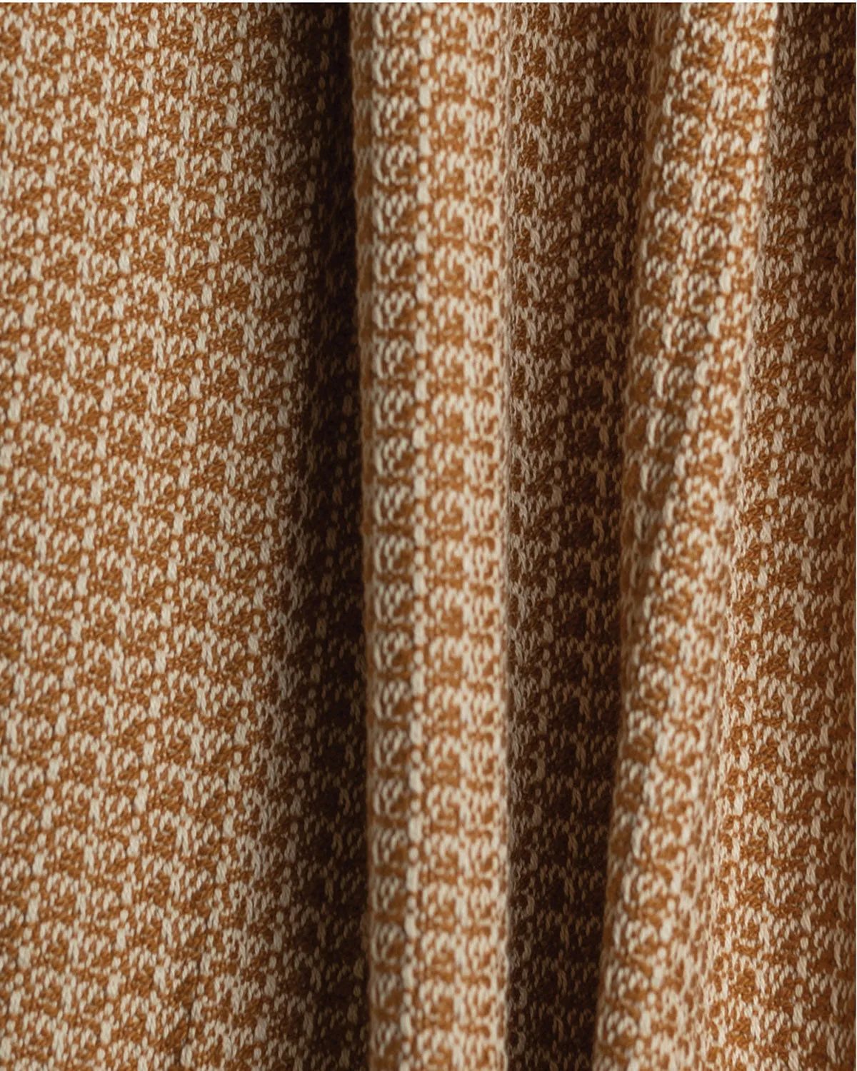 Zig Zag Bronze Woven Cotton Throw Blanket