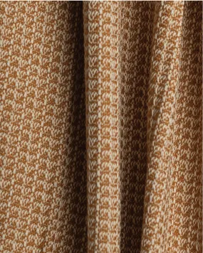 Zig Zag Bronze Woven Cotton Throw Blanket